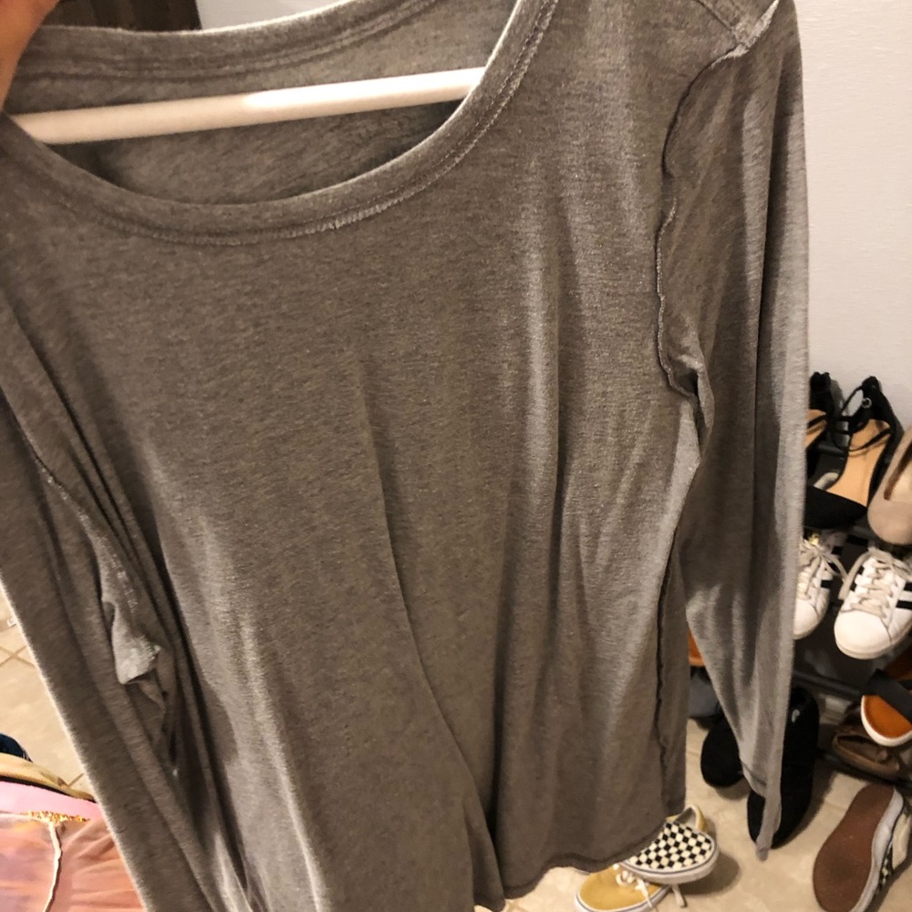 grey long sleeve